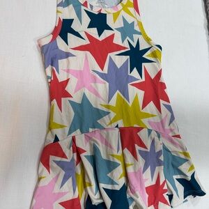 Hanna Andersson Active MadeForSun Print Dress Bold Starbright 6-7/120